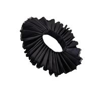 [Mllepjdh] Renaissance Ruffle Faux Color Medieval Elizabeth Lace Trim Neck Rough Shawl Wrap Removable Clown Choker Necklace Medieval Ensemble Accessories