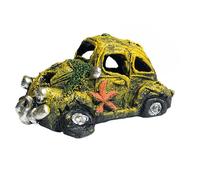 Mllepjdh Resin Fish Tanks Simulation Wrecked Car Landscape Simulation Tools Fashion Colorful Car Wreckage Aquariums Ornament Wrecked Car for Aquarium