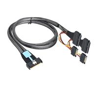 Mllepjdh Server Cable Connectors 50cm/16.69inch 8i 74P To Double SFF8639+15P Wire With Power For Data Integrity