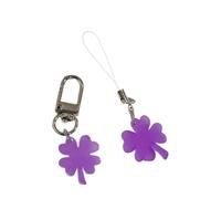 [Mllepjdh] Set of 2 Multifunctional Phone Jewelry Plant Charms Four Leaf Pendant Card Decoration Fashionable Phone Accessories, フリーサイズ