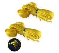 [Mllepjdh] Shiny Shoelaces Color Changing LED Shoelaces 43.3 inches (110 cm) Long Flat Shoelaces for Men