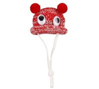 Mllepjdh Small Animal Hand Knitted Pet Hat Tiny Hamster Hat for Parrots Snake Guinea Pigs Head Costume