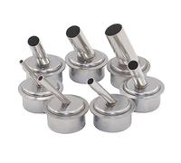 Mllepjdh Temp Resistant Tips Hot Air Resisting Nozzles Set Of 7 Stainless Steel Nozzles For Quick 861DW Heat Tool Temp Resistant Soldering Tip
