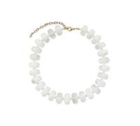 Mllepjdh Unique Handcrafted Geometric Beaded Necklace Adjustable Clavicle Chain Stylish Jewelry Accessory for Women Modern Jewelry, One Size, as described, as described