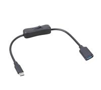Mllepjdh USB C To USB3.0 Female Converters Cable With Toggle Switches For Tablets Cameras Fast Charging 5V/3A