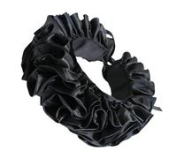 [Mllepjdh] Victorian Clown Choker Neck Rough Theater Cosplay Accessories Satin Fabric Adjustable Strap Collar Shawl Medieval Noble Neck Scarf for Women