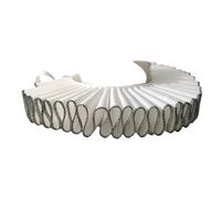 [Mllepjdh] Vintage Victorian Ruffles Faux Collar Black Edging Neck Wrap with Bow Tie Costume Event Choker Ruffle Neck Rough for Women and Men