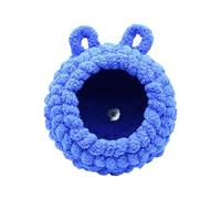 Mllepjdh Warm Plush Birds Nest Parrots Coconuts Bear Ear Nest House Bird Cage Hammock Bed Small Animal RestBed for Budgies Thickened Warm Nest