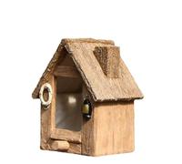 Mllepjdh Wild Bird Nests Outdoor Bird House Hanging Nest Bird Hut Squirrelproof Wood BirdhouseS for Bird Backyard Cage Bird Shelter