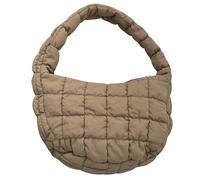 [Mllepjdh] Women's Puff Shoulder Bag Korean Style Fashion Handbag All-in-the-Cloud Pleated Traveller Clutch Bag for Women Quilted Cloud Clutch Bag