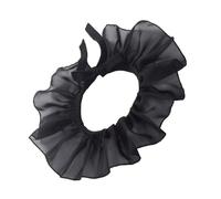 [Mllepjdh] Women's Renaissance Mesh Layered Ruffle Collar Vintage Choker Necklace Tie Up Shawl Scarf Halloween Party Dress Neckwear