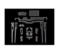 Mllhiin GPS Transparent Navigation Film For BYD For SONG For Plus 2023 2024 Gearbox Panel Navigation Screen Automotive Interior TPU Protective Film Cover(Champion Version A)