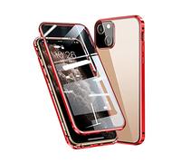 Mllkcao iPhone 13 mini Whole Body Protection 360° Full Body Case Clear Double Sided Tempered Glass Magnetic Adsorption Metal Bumper Frame Cover iPhone13 Mini