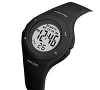 Mllkcao Multifunction Electronic Watch Kids Sports Outdoor Boys Girls Digital Electronic Watch 50m Waterproof