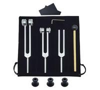 Mlllokfki Aluminum Alloy Fork, Tuning Fork Meditation, 128hz Tuning Fork, 256hz Sensory Fork, 512hz Healing Fork, Vibrational Sound, Meditation Accessories Fork for Meditation Accessories