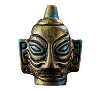 Mlllokfki Aztec Death Whistle, Aztec Whistle, Loud Halloween Whistle, Bronze Prop Whistles, Decorative Home Whistles, Aztec Artware, Ancient Bronze for Desktop Home Decorations