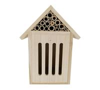 Mlllokfki Bee Houses for the Garden, Empty Bee House, Natural Wood Bee Box, Sturdy and Elegant Garden Decoration, Bee Hive for