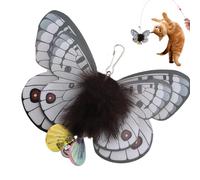 Mlllokfki Feather Cat Toy Refill, Feather Cat Toys - Replacement Cat Toys - Replacement Cat Toys, Interactive Butterfly Toy for Cat with Feathers for