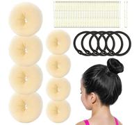 Mlllokfki Hair Styling Set, Modelling Set, 53X Donut Shaping Tool Kit for - Quick and Simple Ring Making Tool for Dancers