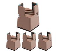 Mlllokfki Heavy Duty Table Leg Risers for Furniture | 4X Bed Raiser Desk Leg Risers | Adjustable Bed Lifts and Furniture Raiser Blocks | Chair and Couch Lifters for Extra Height