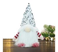 Mlllokfki Holiday Glowing Gnome Doll | LED Lighted Christmas Gnomes | Cute Small Desktop Decoration for Christmas | Adorable Plush Gnome Ornament for Festive Cheer