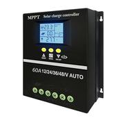 Mlllokfki Solar Charge Controller, MPPT Solar Controller | 2 USB Ports Solar Power Controller with Seven Modes | MPPT Solar Controller with Efficient Charging for Caravan, Solar