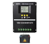 Mlllokfki Solar Panel Controller, Solar Energy Controllers | Multifunction Solar Controller with USB Ports - Renewable Energy Controller for Villa Solar Systems