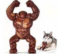 MLLZYG Unbreakable dog toy suitable for aggressive chewers, medium/large breeds, authentic beef flavor, durable nylon dog bone toy (crimson)