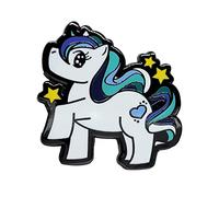 MLM Cute Pony Enamel Pin in Gay Male Pride LGBT+ Flag Colors for Men Loving Men, S, enamel