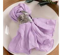 MLMC 60 Pack Cheesecloth Napkins Bulk Lilac Purple Dinner Cloth Napkins 21"x21" Boho Reusable Lavender Cloth Napkins in Bulk for Wedding Bridal Baby Shower Events Table Decor