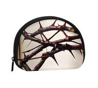 Mlmnbvc Change Purse Travel Pocket Coin Purse Small Wallet Zipper Pouches for Money Card Key Lipstick - Crown of thorns, Black, Black, One Size, Modern