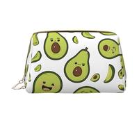 Mlmnbvc Small Makeup Bag Cosmetic Pouch Makeup Organizer, Toiletries Bag Women Travel Makeup Essentials 6.7 x 4.3 x 3 in - Cartoon Pears, White, One Size