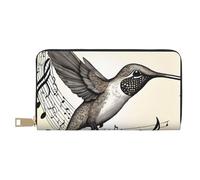 Mlmnbvc Wallet Women Large Capacity, Ladies Clutch Purse with Zipper, Long Wallet Cards Cell Phone Cash Holder Organizer Summer Summer Wallet Gifts for Her - Music Symbol, Music Symbol, One Size,