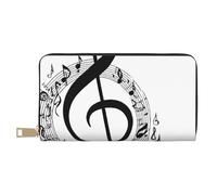 Mlmnbvc Wallet Women Large Capacity, Ladies Clutch Purse with Zipper, Long Wallet Cards Cell Phone Cash Holder Organizer Summer Summer Wallet Gifts for Her - Music, Music, One Size, Casual