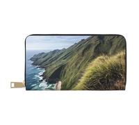 Mlmnbvc Wallet Women Large Capacity, Ladies Clutch Purse with Zipper, Long Wallet Cards Cell Phone Cash Holder Organizer Summer Summer Wallet Gifts for Her - Kauai Hawaii Seashore, Kauai Hawaii