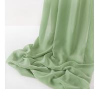 MLMW Sage Green Chiffon Fabric by The Yard 10 Yards 60" Wide Wedding Arch Draping Fabric Sheer Material for Party Backdrop Arch Ceiling Decor