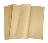 MLNSUNNY 50 Sheets Indonesian Brown Tea Bag Paper, 16.5"x16.5", Handmade, Wet Strength, for Mixed Media Art, Painting, Collage, Cyanotype, Origami, Printing, DIY Crafts