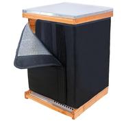 MLNSUNNY Winter Bee Hive Wrap,Fits 8 & 10 Frame Hives,Crafted with 3L 600D Oxford,Waterproof,Windproof,Coldproof,Features 3-Position Adjustable Magic Straps for a Perfect Fit,Ideal Beekeeping Supply