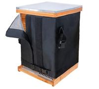 MLNSUNNY Winter Bee Hive Wrap for 8 Frame Hives: 3L 600D Oxford,Waterproof Windproof Insulation Cover with Adjustable Straps (2 Magic + 2 Reinforced),Reusable Beekeeping Supply (76" x 24.8")