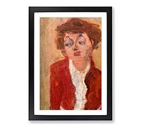 Mloda Angielka by Chaim Soutine Framed Print | A2 Black Framed Wall Art | Ready to Hang | Modern Nature Picture | Living Room Bedroom Lounge Office