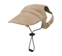 MLOEVF Dog Baseball Cap, Dog Lake Essentials, Summer-Beach Visor-Hat with Ear Holes, Lightweight Polyester Sun Hat, Walk Picture Outfit, Secure Fit Pet Sun Cap Ear Opening Adjustable