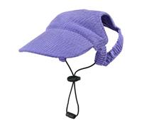 MLOEVF Dog Baseball Cap, Dog Lake Essentials, Summer-Beach Visor-Hat with Ear Holes, Lightweight Polyester Sun Hat, Walk Picture Outfit, Secure Fit Pet Sun Cap Ear Opening Adjustable