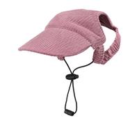 MLOEVF Dog Baseball Cap, Dog Lake Essentials, Summer-Beach Visor-Hat with Ear Holes, Lightweight Polyester Sun Hat, Walk Picture Outfit, Secure Fit Pet Sun Cap Ear Opening Adjustable