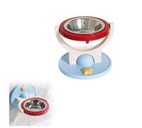 MLOEVF Elevated Cats Feeding Station, Wall Mounted Dog Bowl, Neck Protector, Anti-Tip Floating Planet Bowl, Anti-black Chin for Dogs and Cats, Foldable Pet, Wall or Floor, Adjustable Height