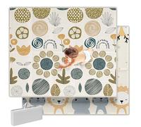 Mloong 59x71inch Baby playmat,Crawling Baby mat for Floor (150x180x1cm Flower)