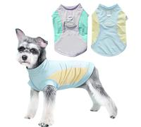 MLPKOI 2PC Dog Cooling Vest, Cool Coat Jacket for Dogs Soft Comfortable Breathable Mesh Dog Clothes Elastic Sun-proof Ice T-Shirt for Small Medium Large Dogs Outdoor