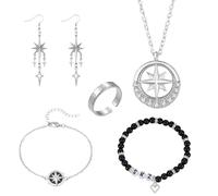 MLPKOI 5 Pack Stray Jewellery Set, Necklace with Jewelry Set for Women, Stray Kid Necklace, Strays Bracelet Necklaces, Skz Bracelets, Skz merch, Fans Gifts for Men Women Girls Boys