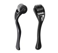 MLPKOI Derma Roller for Hair and Skin, Stimulate Beard and Hair, Beard Growth Rollers for Stimulate, Microneedle Roller for Men and Women, Matte Black Rollers, For Skin Care and Growth
