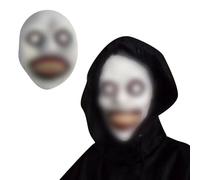 MLPKOI Halloween Scary Mask, Creepy Horror Evil Face Latex Full Head Skull Helmet Smiling Demon Scary Clown for Cosplay Props and Party Costume Accessories