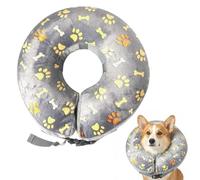 MLPKOI Pet Inflatable Collar for Dogs and Cats, Soft Pet Surgery Recovery Collar Inflatable Recovery Collar for Dogs Prevent Licking, Wounding, Biting(Pattern M)